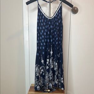 Soma Blue and White Sleeveless Sundress Pajamas